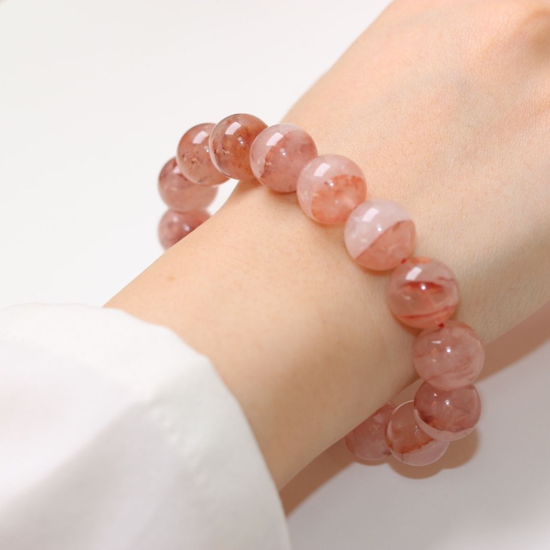 042014 高品質 ヘマトイドクォーツ 天然石 パワーストーン