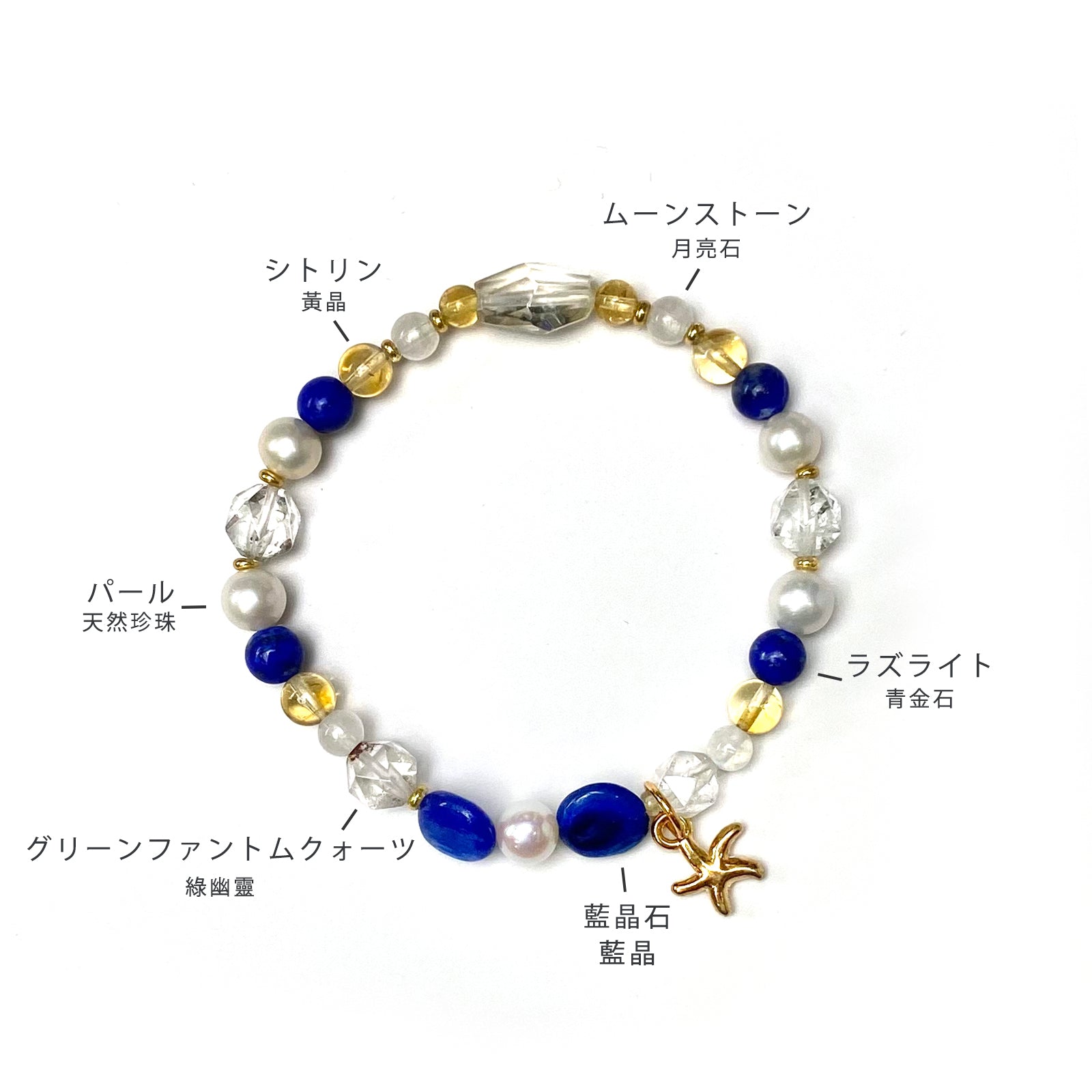 高品質♡カイヤナイト デザインブレスレット　シトリン入り 高品質♡カイヤナイト デザインブレスレット シトリン入り 【公式通販】