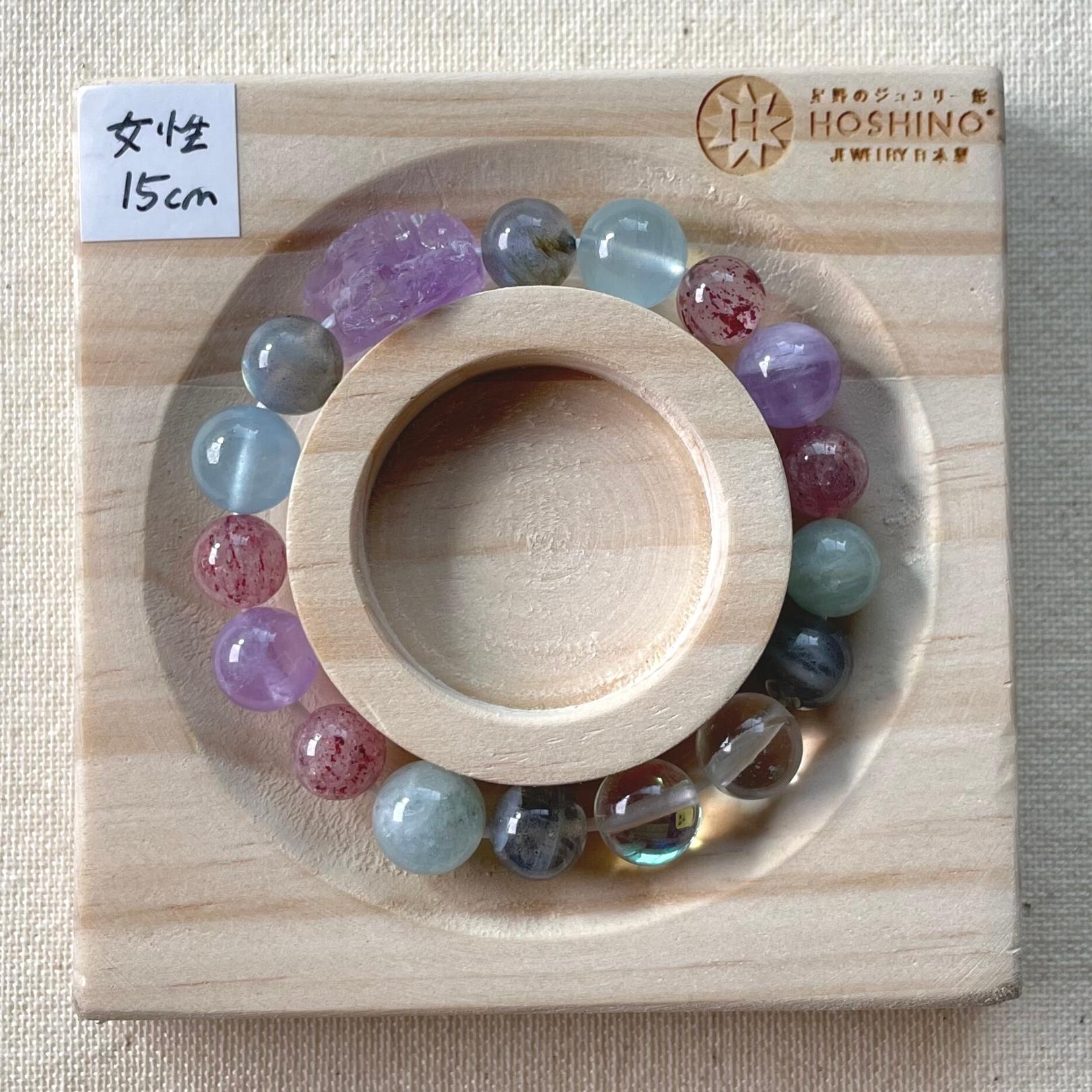 高品質 アメジスト アクアマリン 天然石ブレスレット 水晶 手作り DIY 