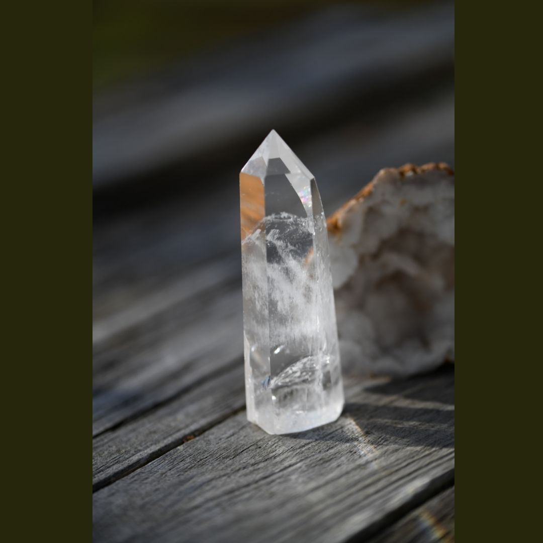 一点物 高品質白水晶柱 ホワイトクリスタル 原石 天然石 天然水晶 