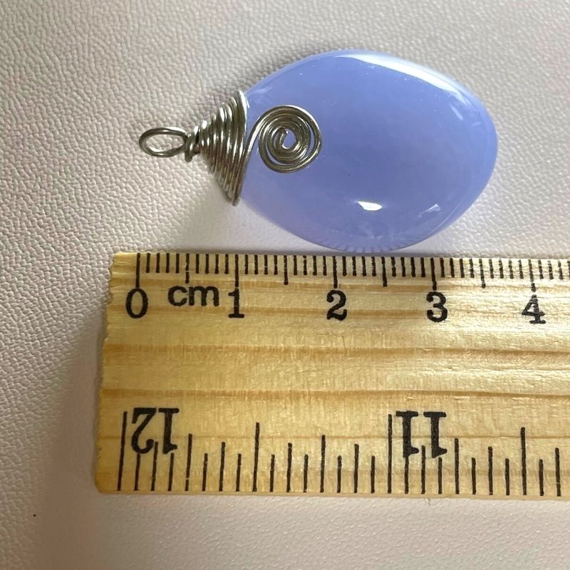 022218 ブルーアゲート 天然石パワーストーンペンダント チャクラ