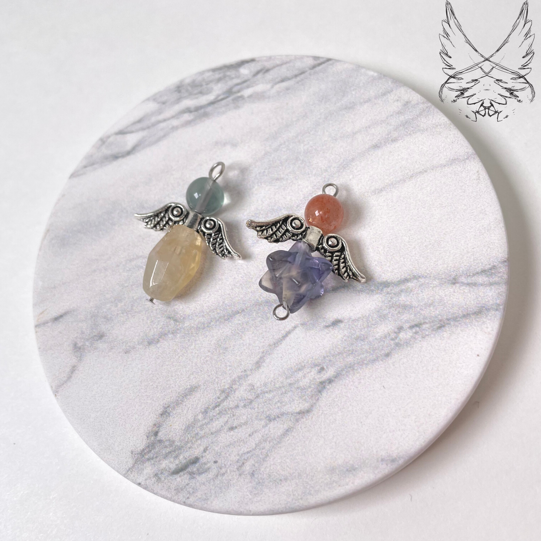 天上の使者」シリーズ112112ーー守護天使アクセサリー フローライト