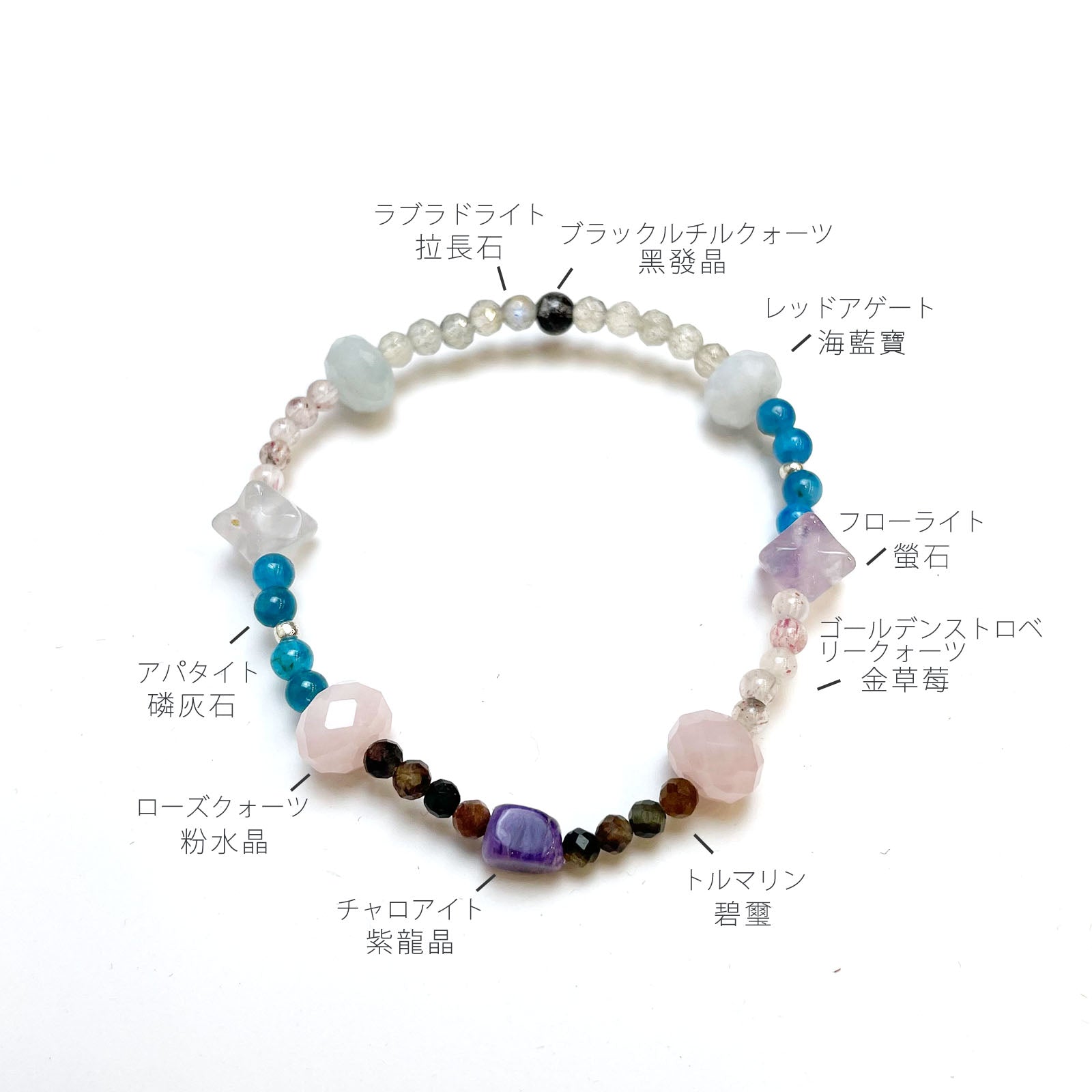 ファッション通販 ハンドメイド・手芸 レッドルチル パワーストーン