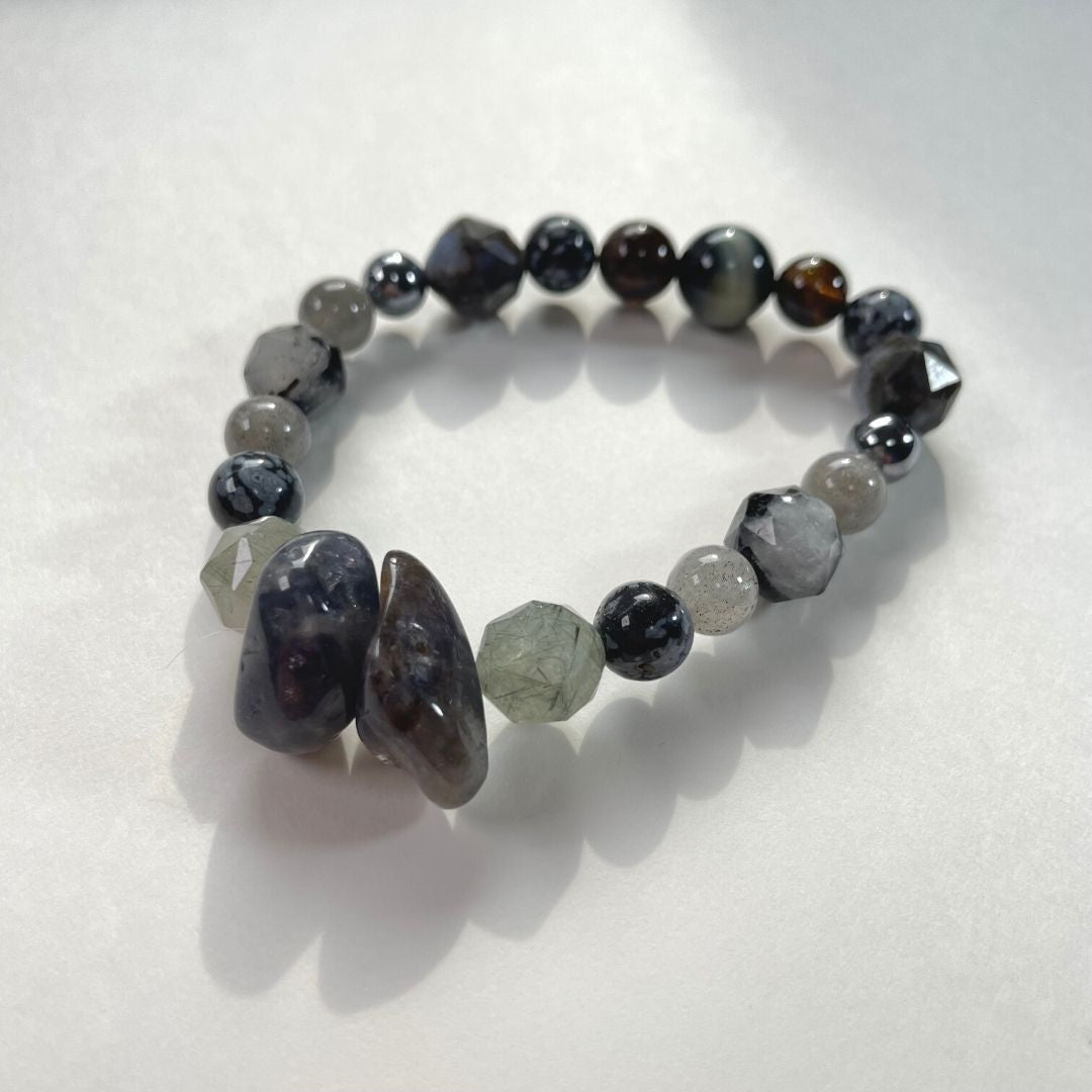 ブルータイガーアイ 天然石 水晶 スターカット アクセサリー