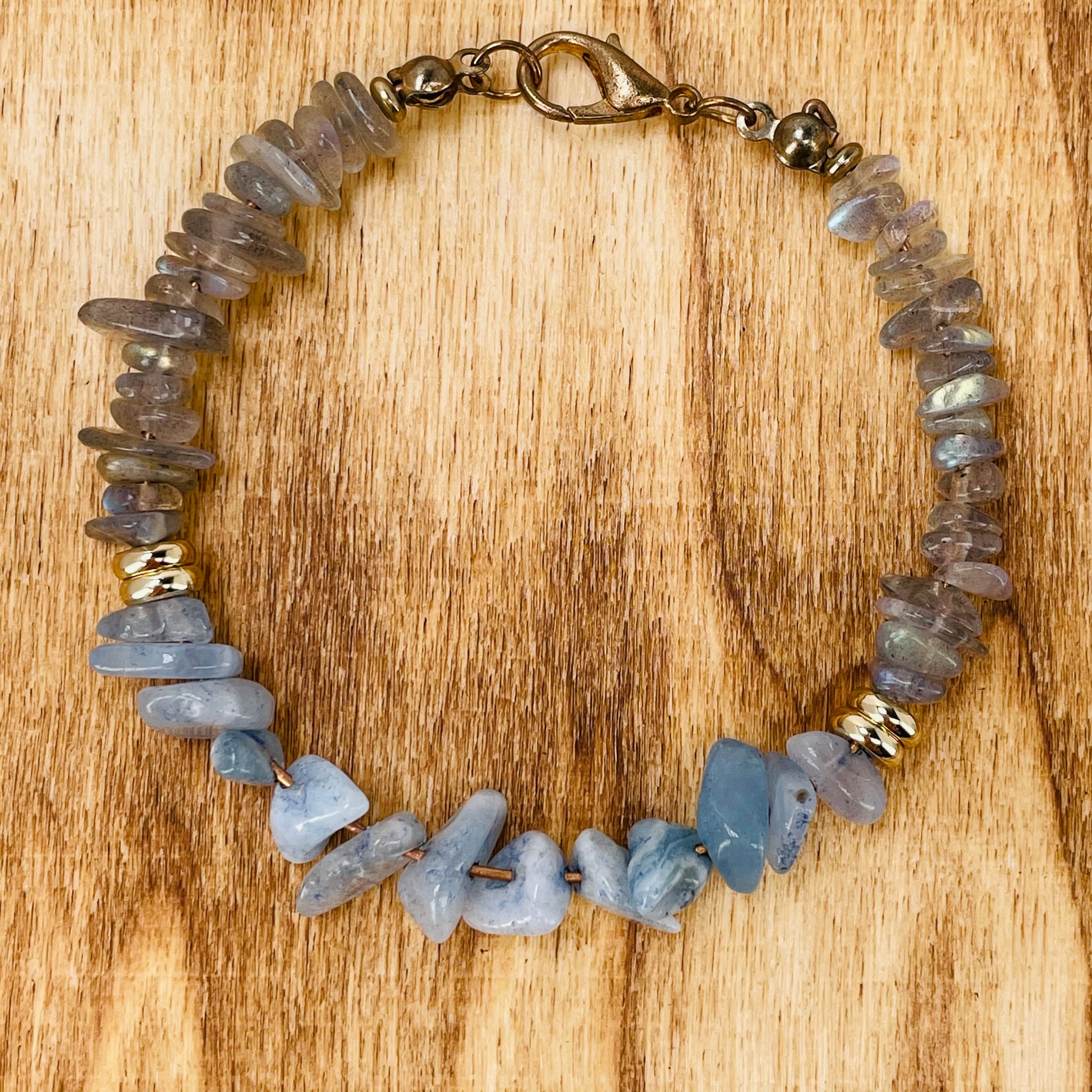 120334 アクアマリン 天然石パワーストーンブレスレット チャクラ